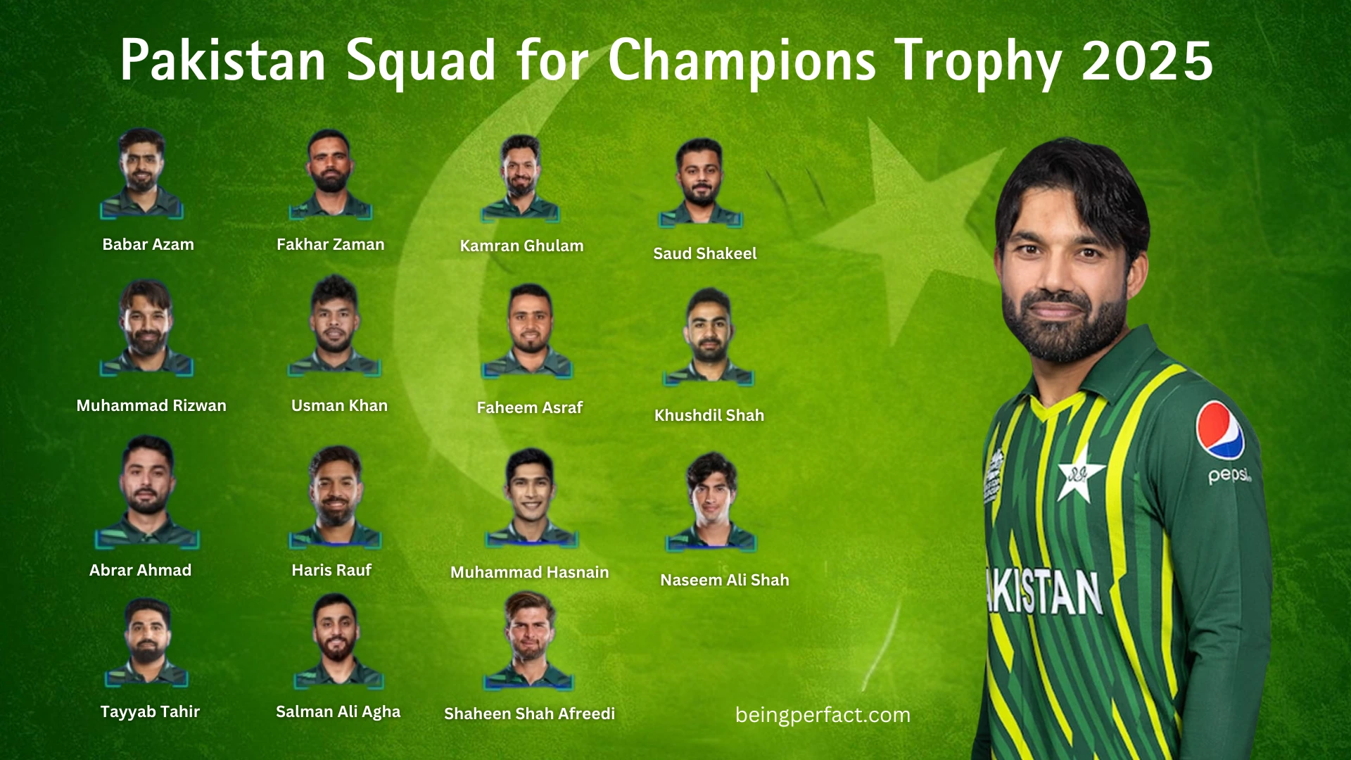 Pakistan ICC Champions Trophy 2025 squad